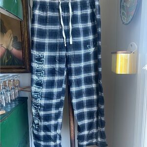 American Eagle Outfitters Black and White Sweatpants Cozy Joggers